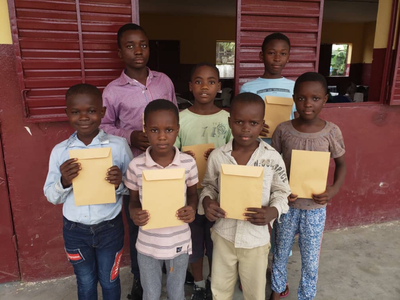 Grace Tower Family scholarship recipients receiving their awards